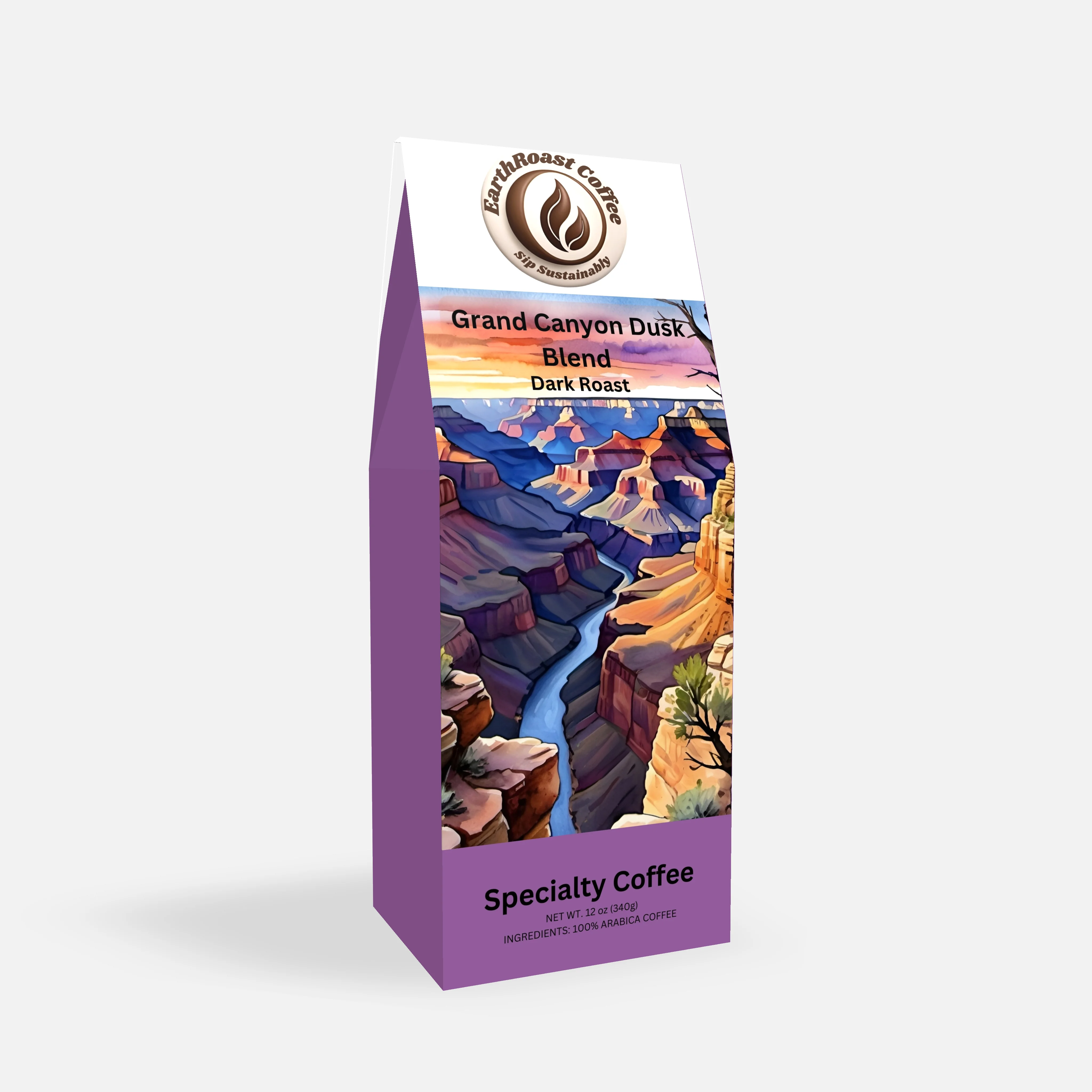 Grand Canyon Dusk Blend - Dark Roast - dark roast coffee box by EarthRoast Coffee