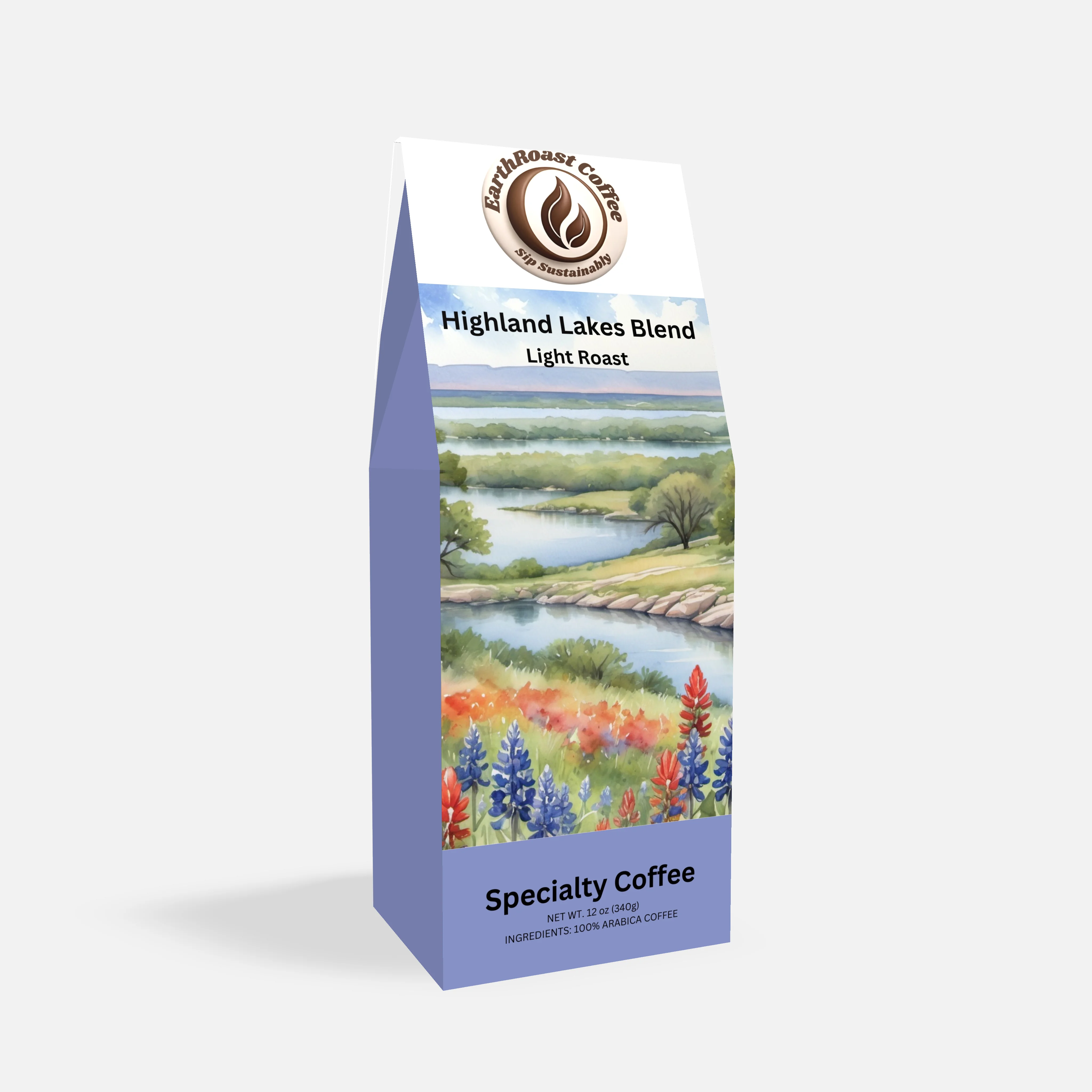 Highland Lakes Blend - Light Roast - light roast coffee box by EarthRoast Coffee