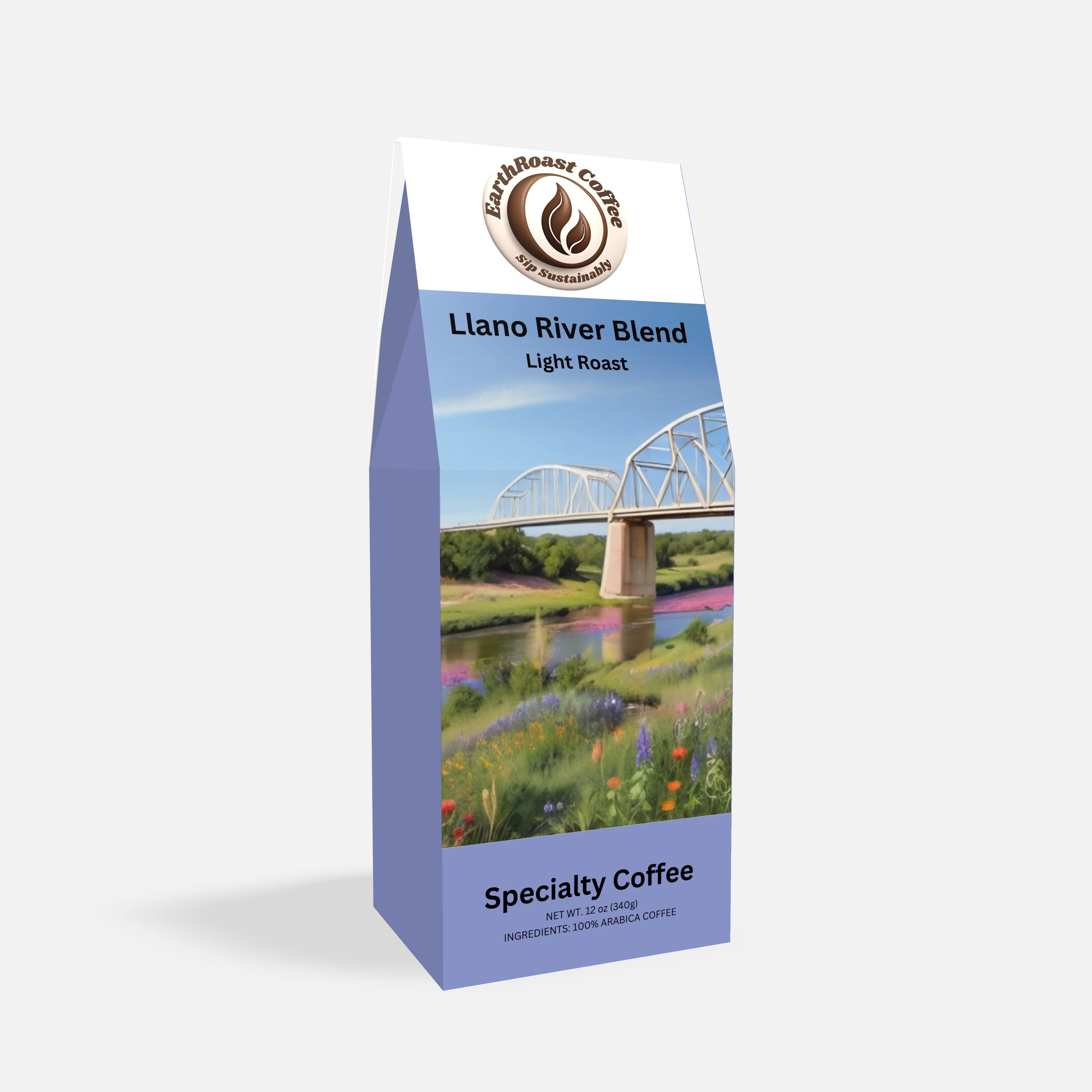 Llano River Blend - medium roast coffee box by EarthRoast Coffee