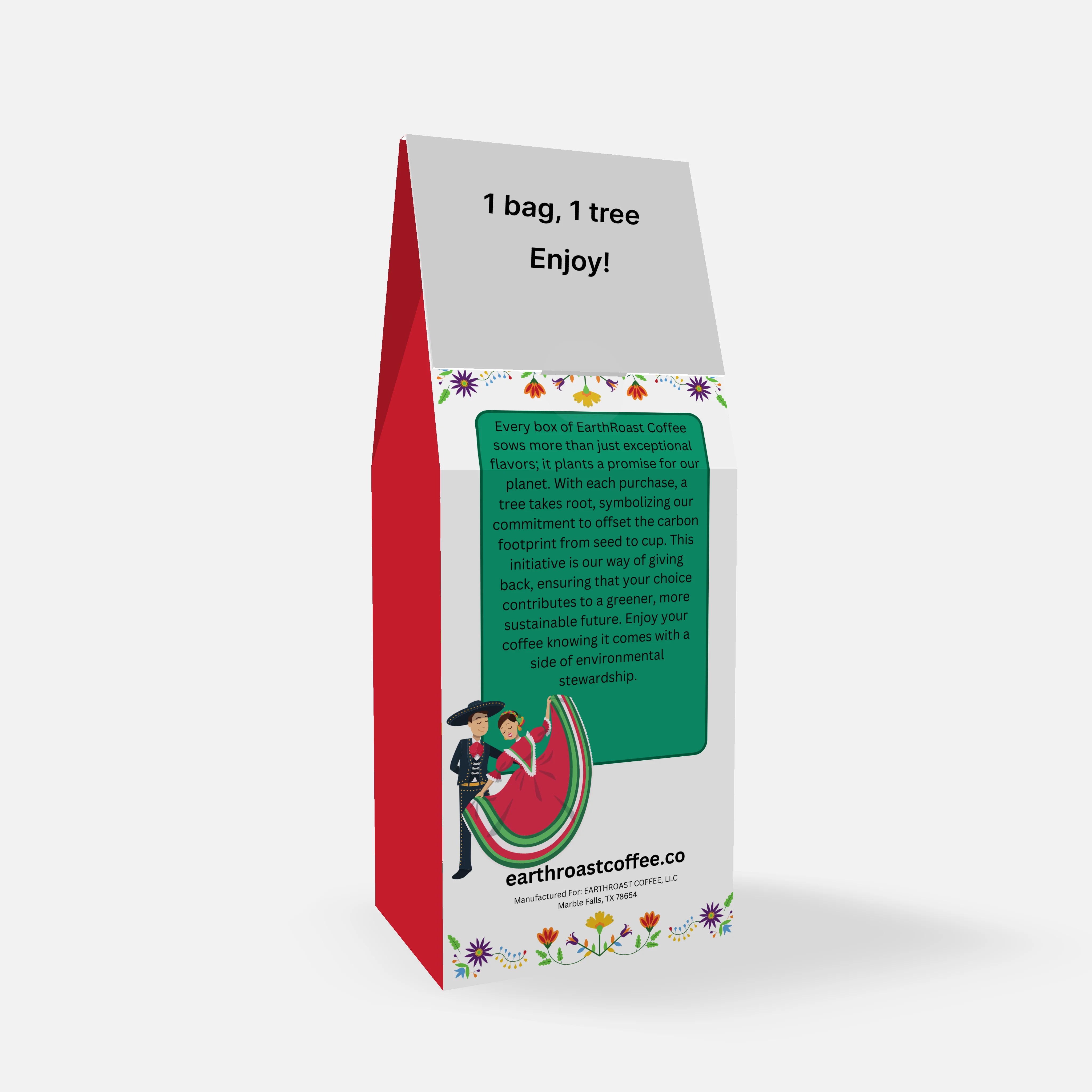 Mexico Origin light roast from Mexico coffee box by EarthRoast Coffee - Product view 2