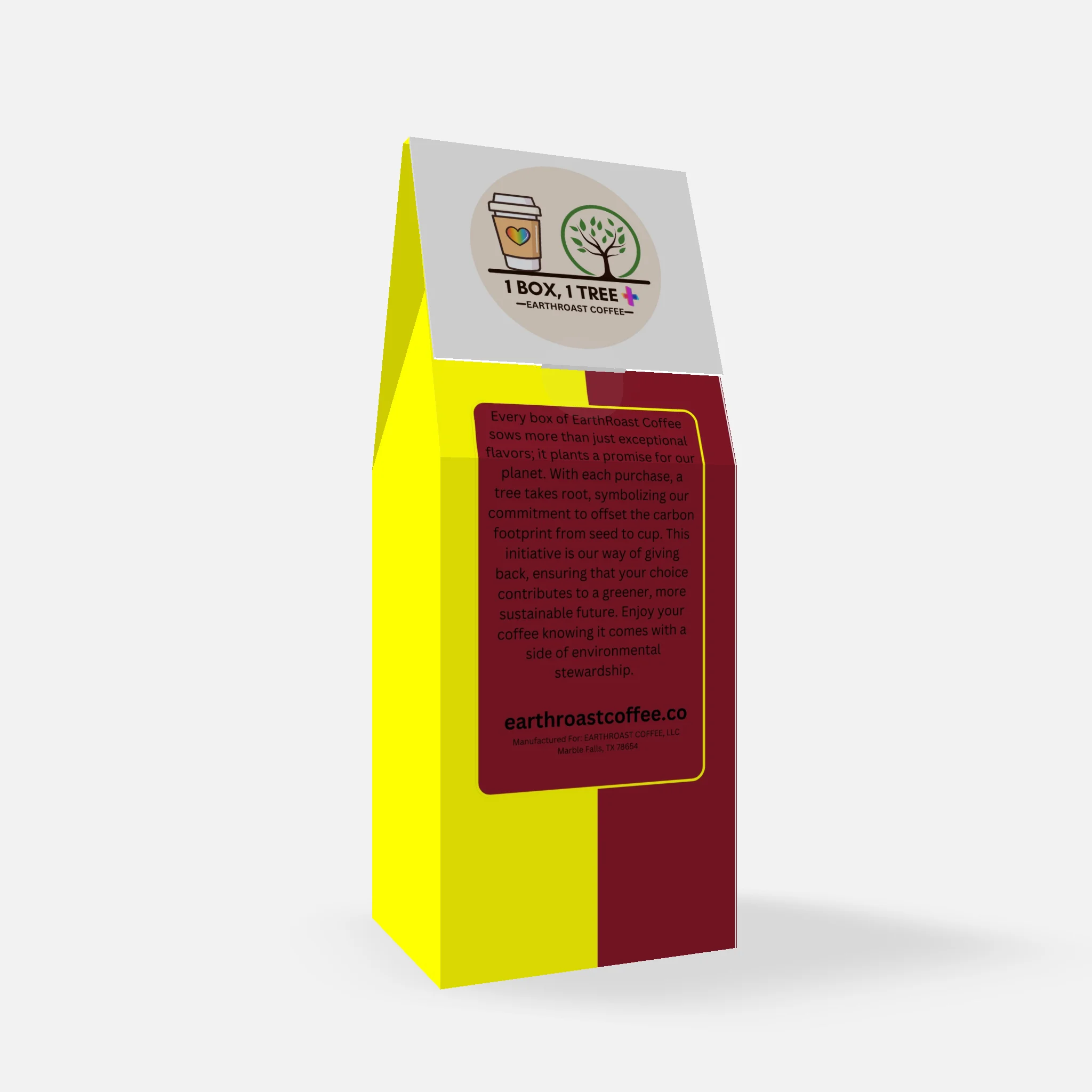 Mouthy Merc & Special X Blend dark roast coffee box by EarthRoast Coffee - Product view 2