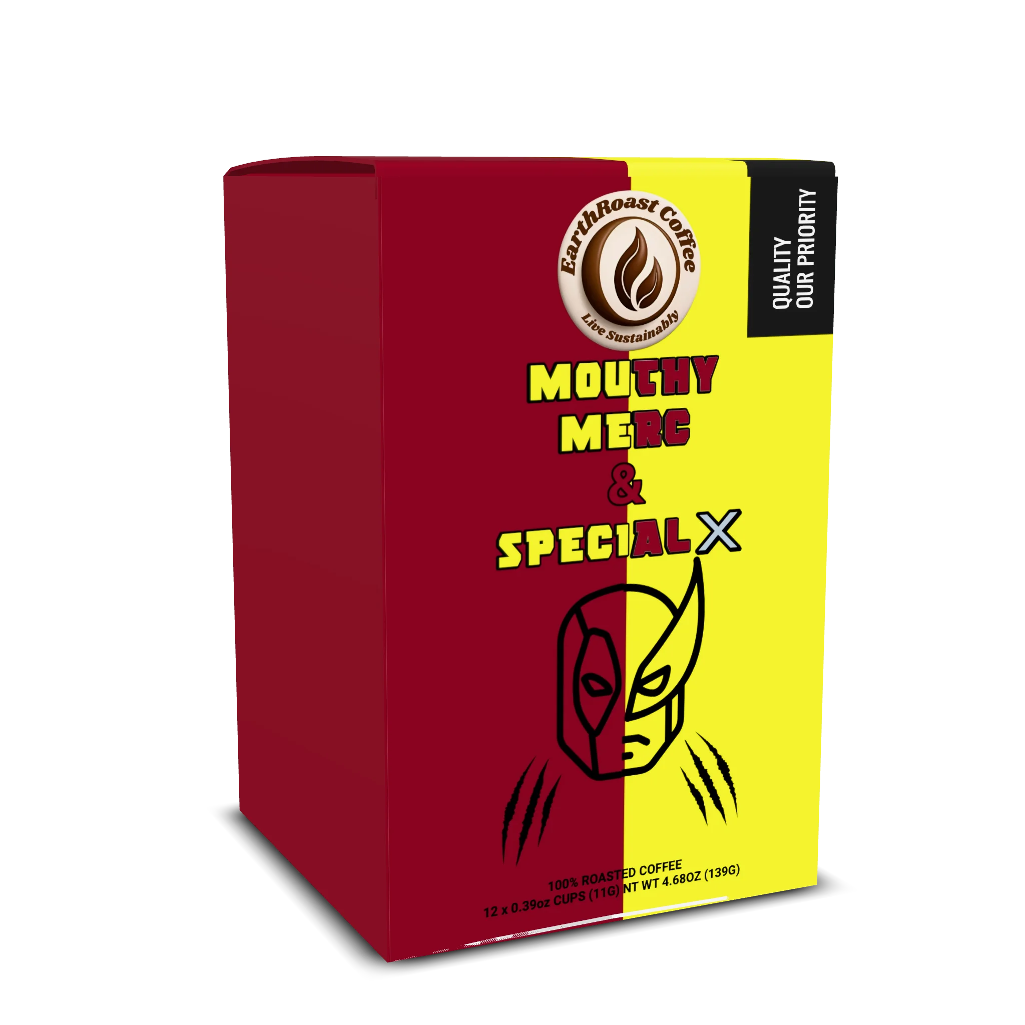 Mouthy Merc & Special X Coffee Pods - dark roast coffee pods by EarthRoast Coffee
