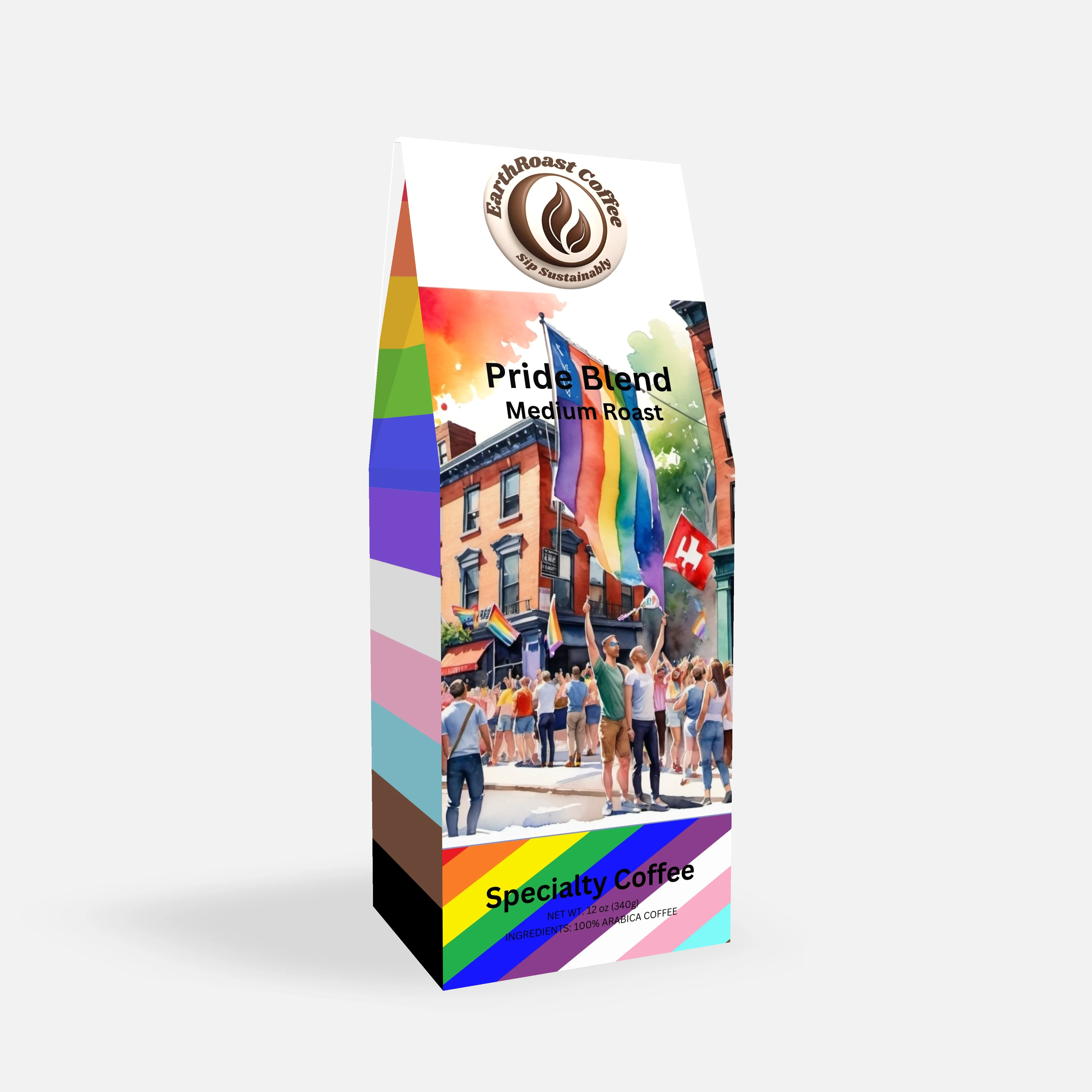 Pride Roast - medium roast coffee box by EarthRoast Coffee